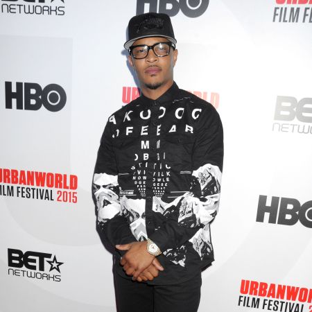 T.I. posted up at the 2015 UrbanWorld Film Festival’s Opening Night Spotlight presentation of “Muhammad Ali: The People’s Champ.”