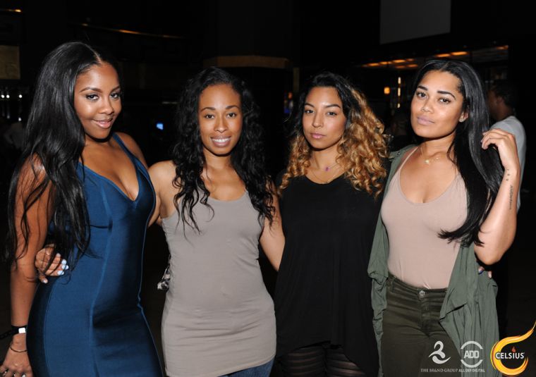 Miss Diddy posed with friends.