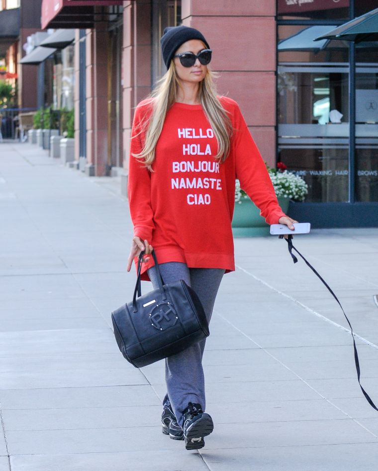 Of course Paris Hilton opted for the casual/chic look