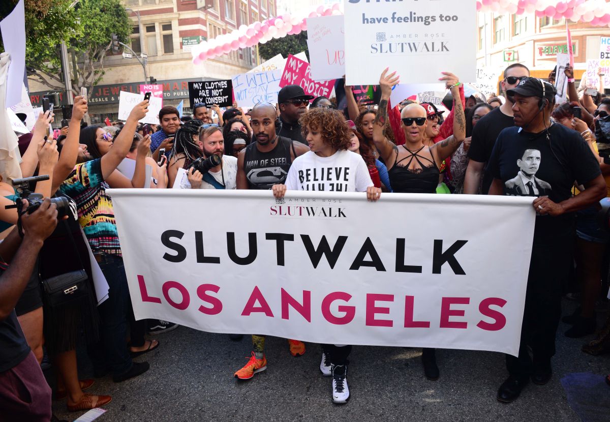 Amber Rose hosts SlutWalk 2015 in Downtown Los Angeles, Ca
