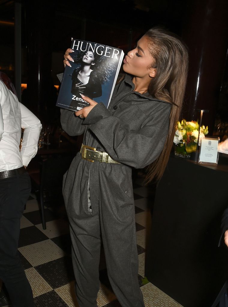 Posing at the Hunger Magazine event.