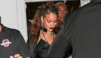 Rihanna departs Mama Studio in Downtown Los Angeles