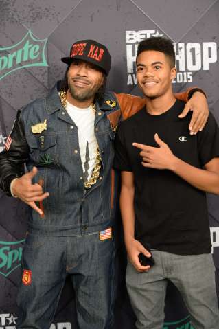 Redman and his son at the 2015 BET Hip-Hop Awards