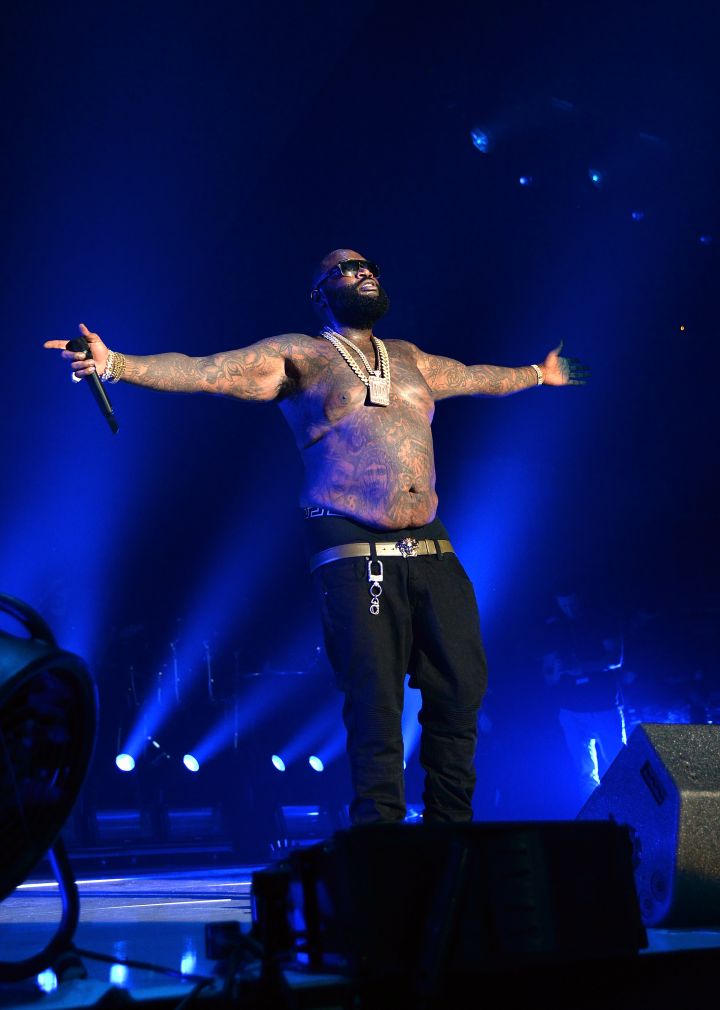Rick Ross debuts his slimmed down frame.
