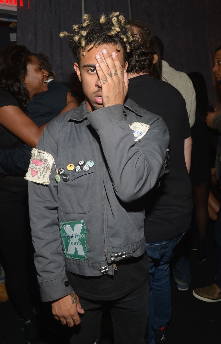 Vic Mensa was in a much better mood than he’s letting on in this picture.