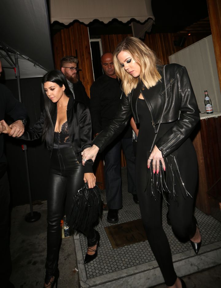 Kourtney and Khloe Kardashian.