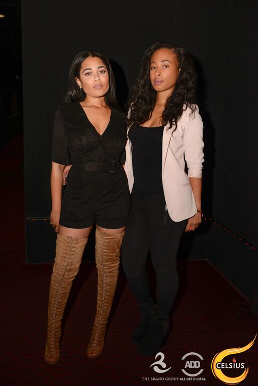 Mia and Dee of The Brand Group at the All Def comedy show in Hollywood.