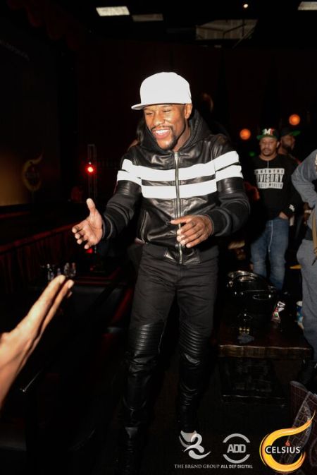 Floyd Mayweather at the All Def comedy show in Hollywood.