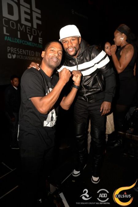 Tony Rock and Floyd Mayweather attend the All Def comedy show in Hollywood.