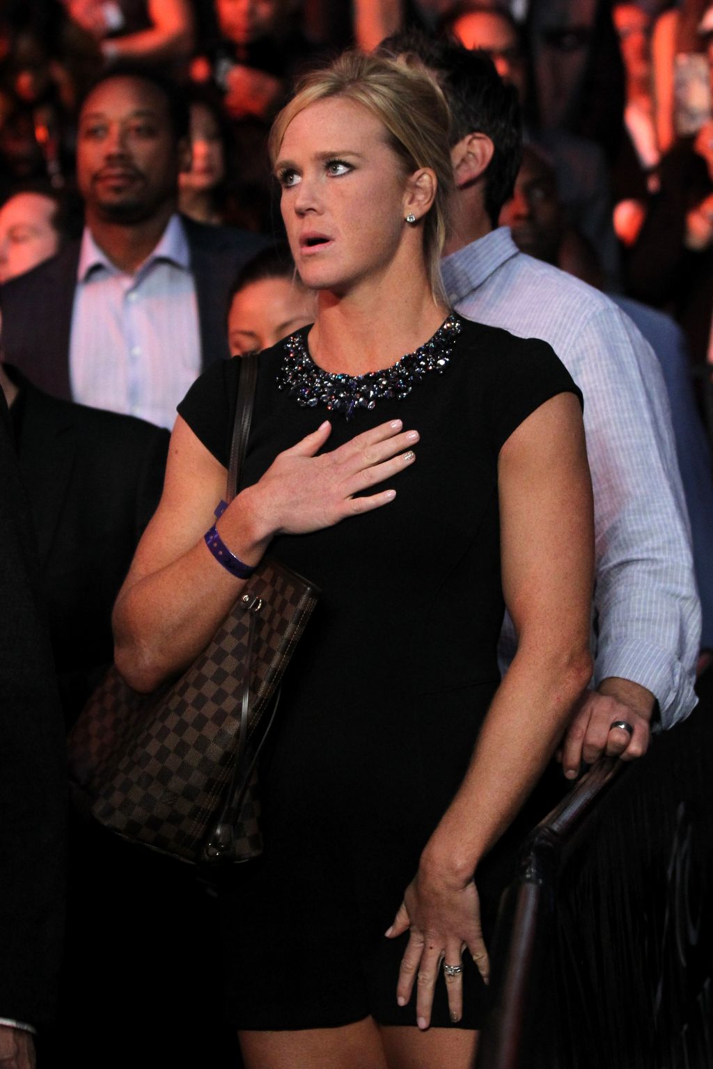 Holly Holm at Canelo v Cotto fight in Las Vegas