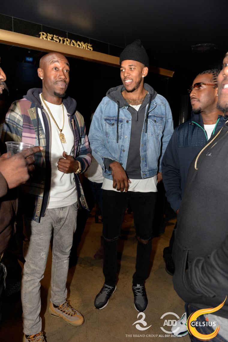 Freddie Gibbs and Nick Young at the All Def comedy show in Hollywood.