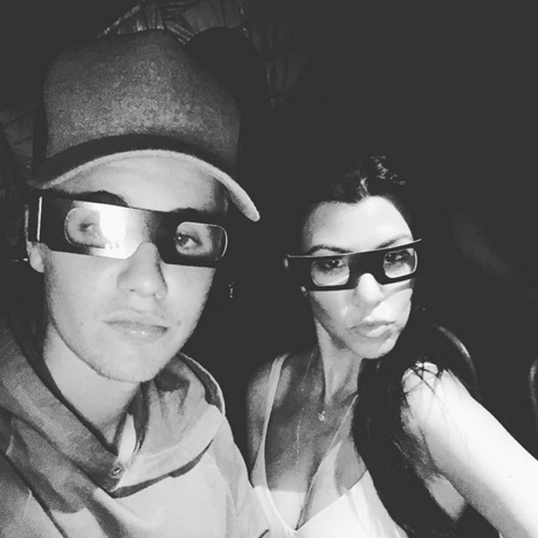 Kourtney Kardashian and Justin Bieber