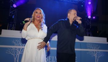 Ice-T And Coco Visit The Pool After Dark at Harrah's Resor