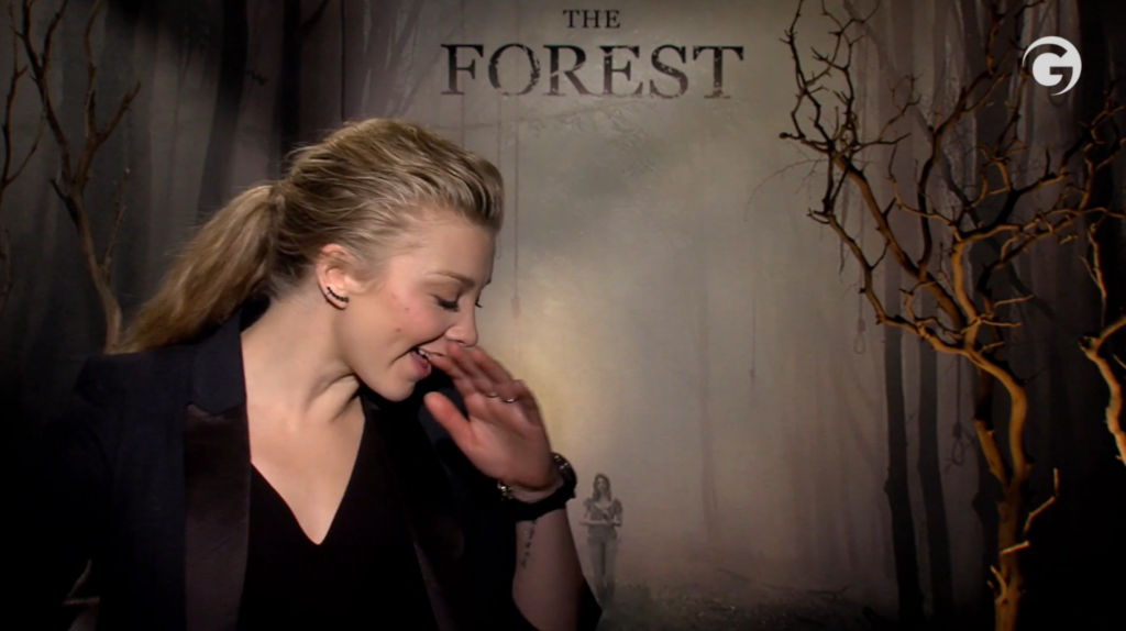 Natalie Dormer dab the forest interview