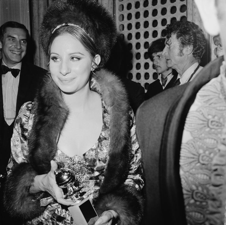 Barbara Streisand glowed at the 1969 Globes.