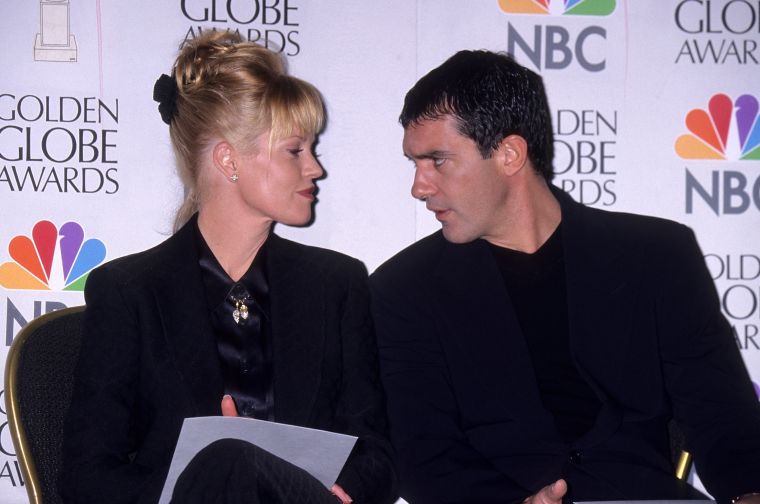 Former couple Melanie Griffith and Antonio Banderas announced the GG nominations in 1997.