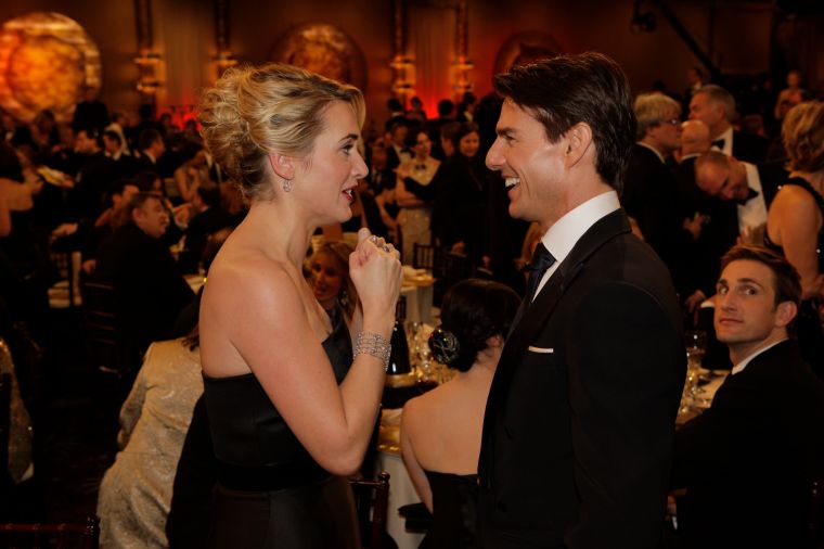 Tom Cruise and Kate Winslet had a deep convo during the break.