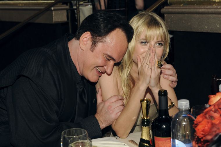 Quentin Tarentino and Sienna Miller shared some laughs.