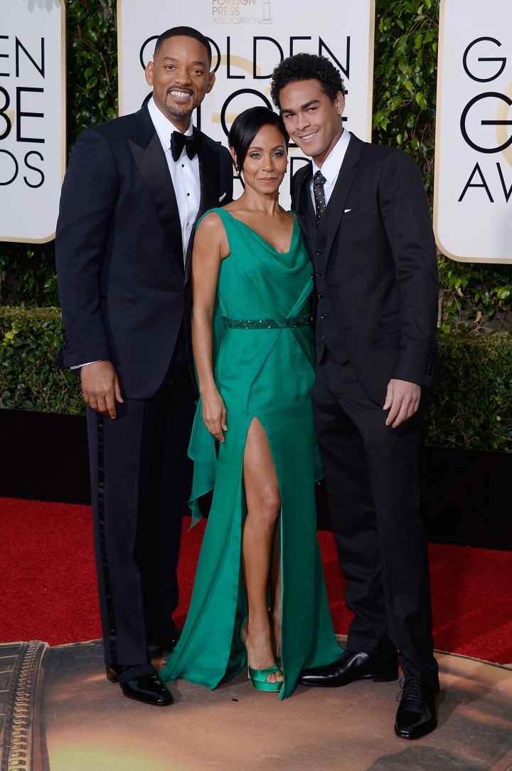 The Smith’s have arrived. Will & Jada brought their son Trey for the night’s festivities.
