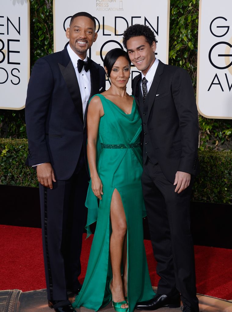 The Smith's have arrived. Will & Jada brought their son Trey for the night's festivities.
