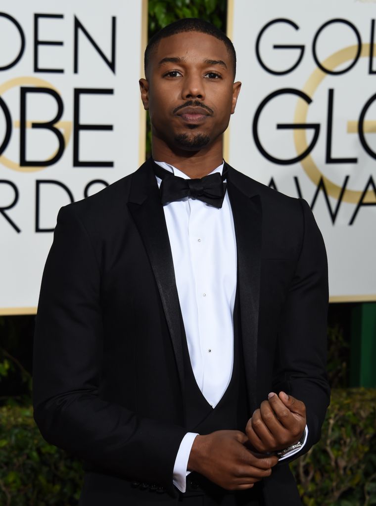 Michael B. Jordan arrived looking dapper.