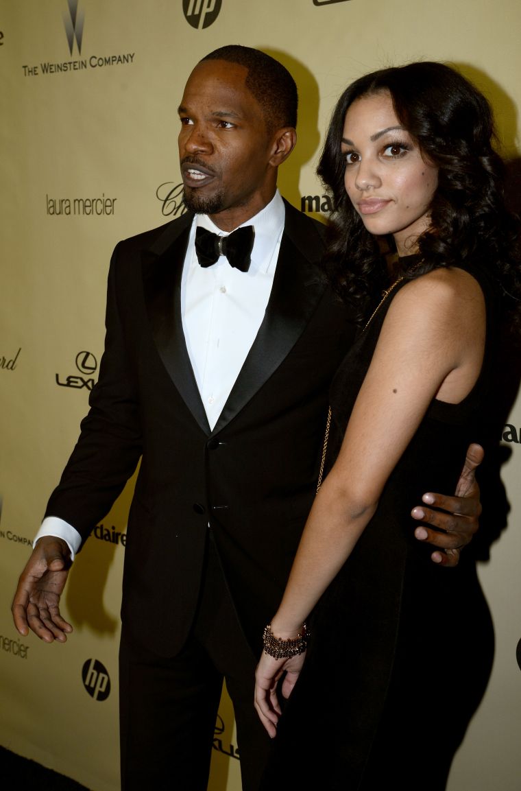 Corinne was really starting to get comfortable in front of the camera at this Golden Globe After Party.