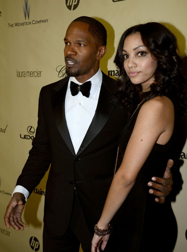 Corinne was really starting to get comfortable in front of the camera at this Golden Globe After Party.