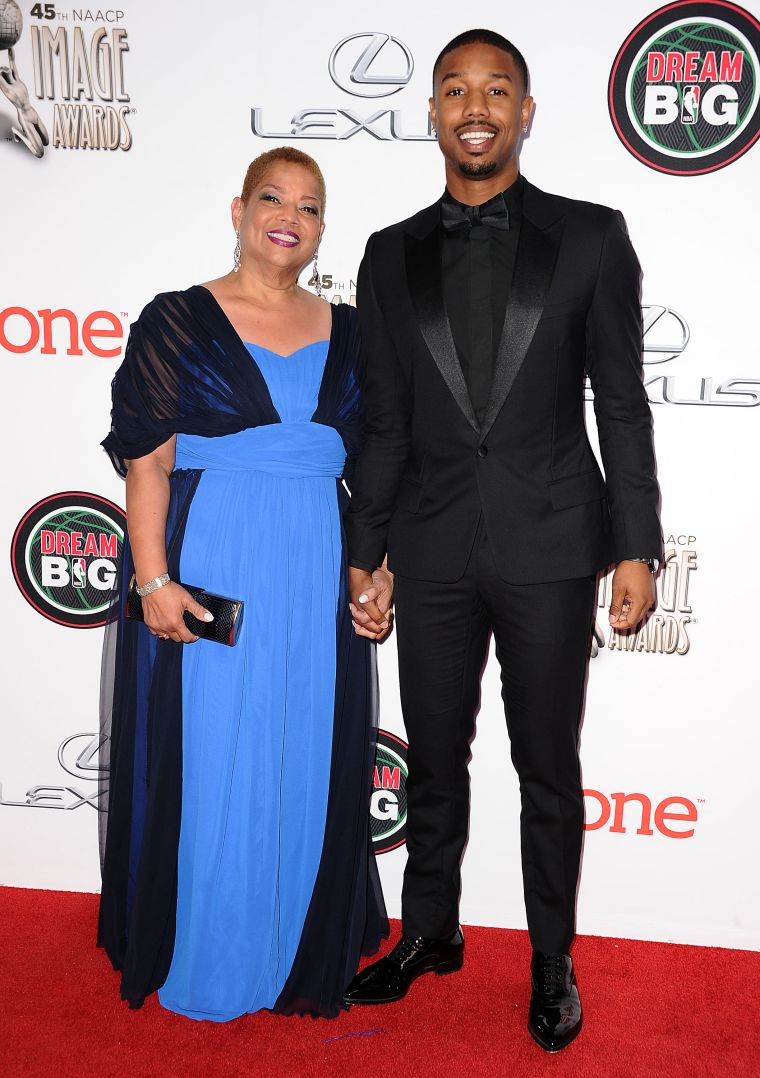 Michael B. Jordan brought his mother, Donna Jordan, to the NAACP Image Awards in 2014.