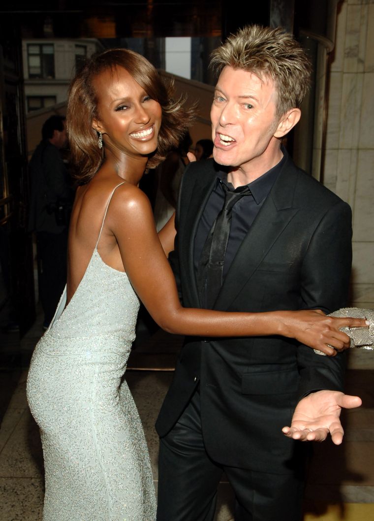 Iman and David Bowie
