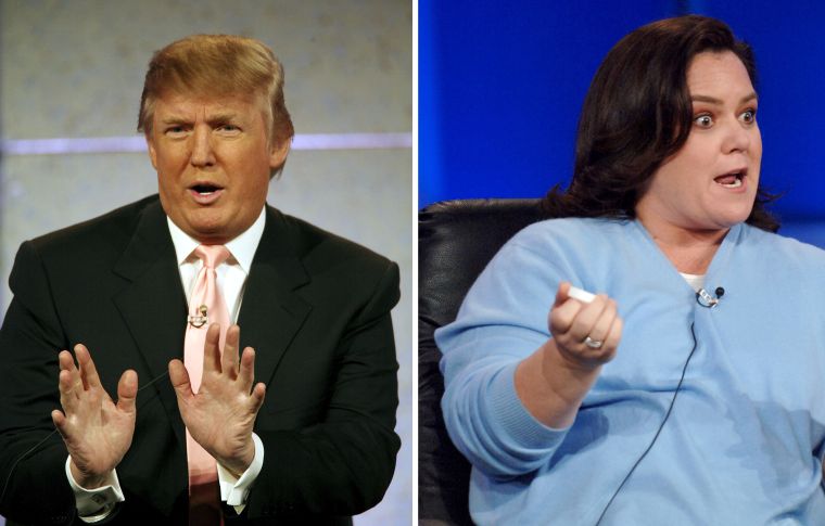 After Donald Trump announced that he wouldn't fire troubled Miss USA Tara Conner, Rosie O'Donnell called him a "snake-oil salesman" and their feud began.