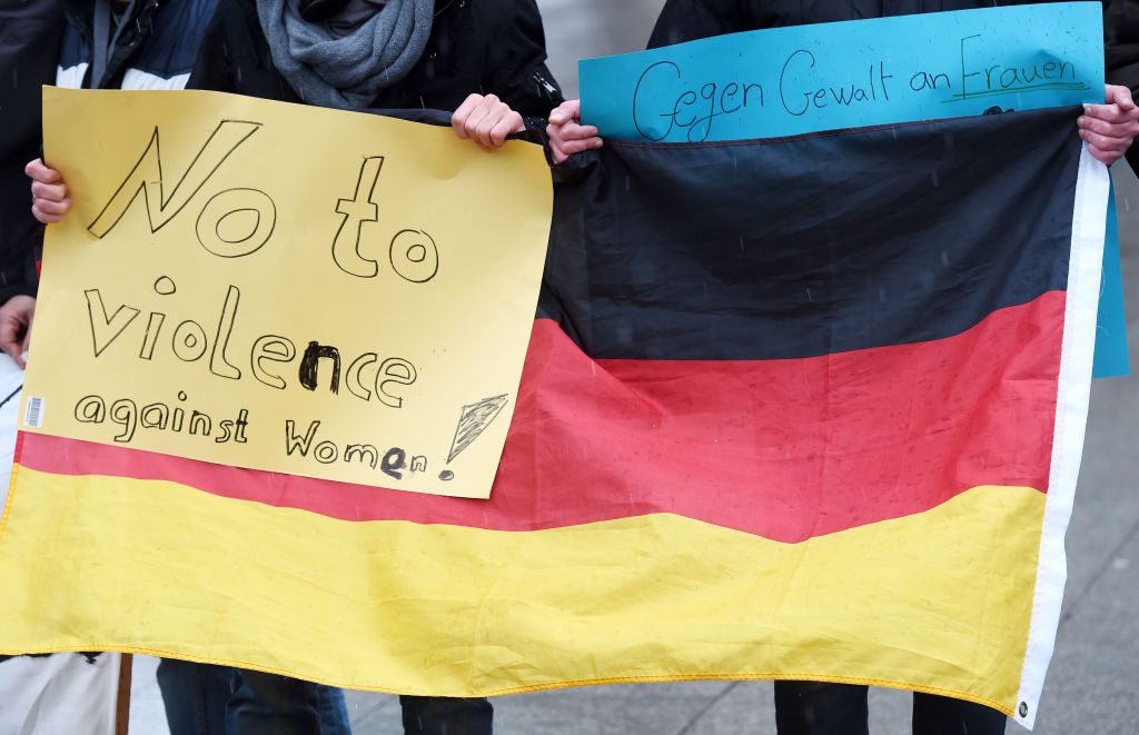 GERMANY-COLOGNE-EUROPE-MIGRANTS-PROTEST