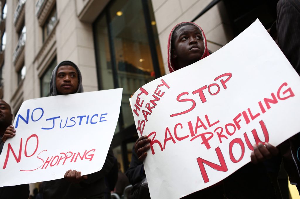 Protest Organized Against Barney's Over Recent Racial Profiling Of Shoppers