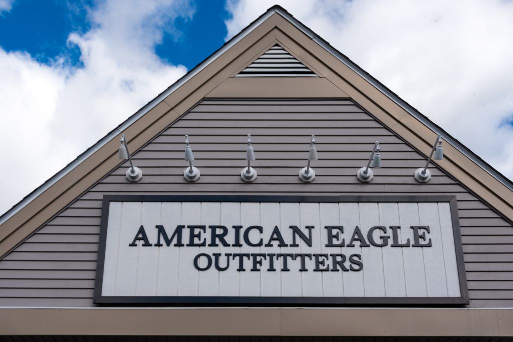 American Eagle Outfitters store in New York, USA with its...