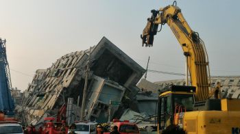 At least 13 dead, 484 injured in Taiwan earthquake