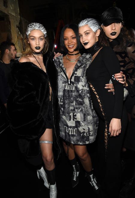 Rihanna and the Hadid sisters