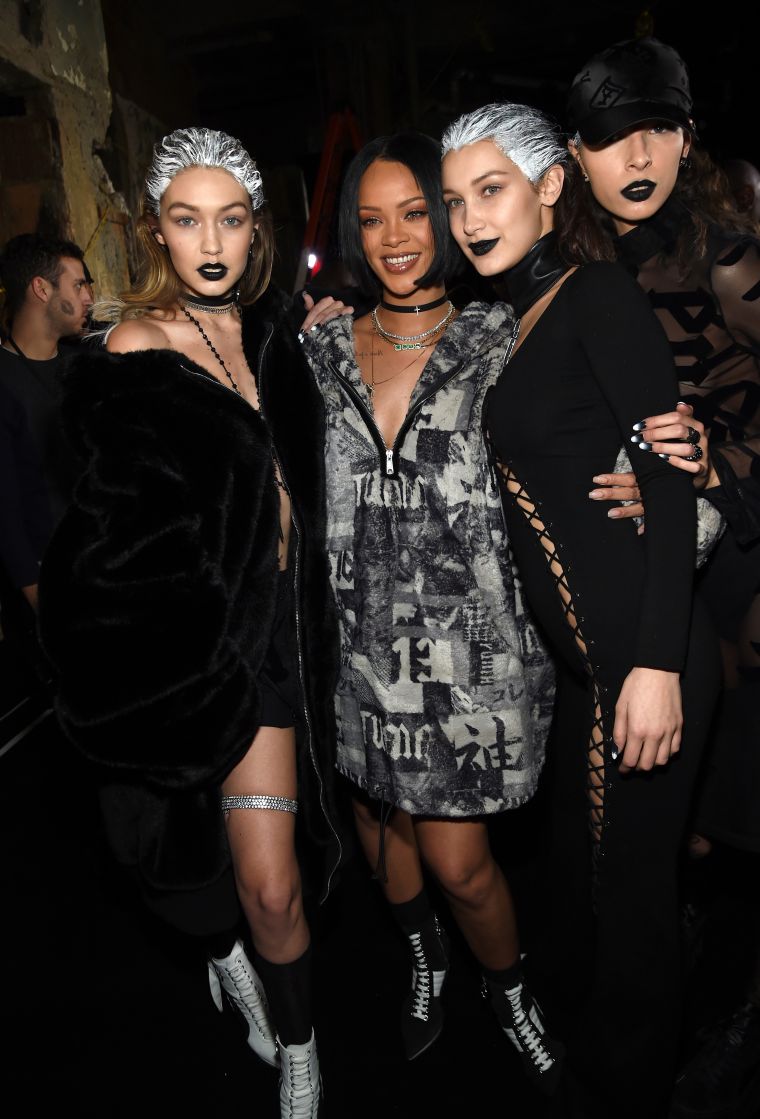 Rihanna and the Hadid sisters