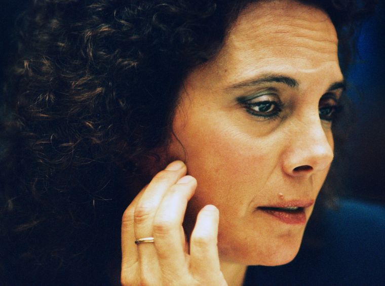 Deputy district attorney Marcia Clark is shown during testimony at the preliminary hearings.