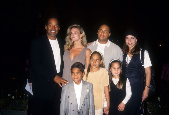 O.J. Simpson with Nicole and the kids during happier times.