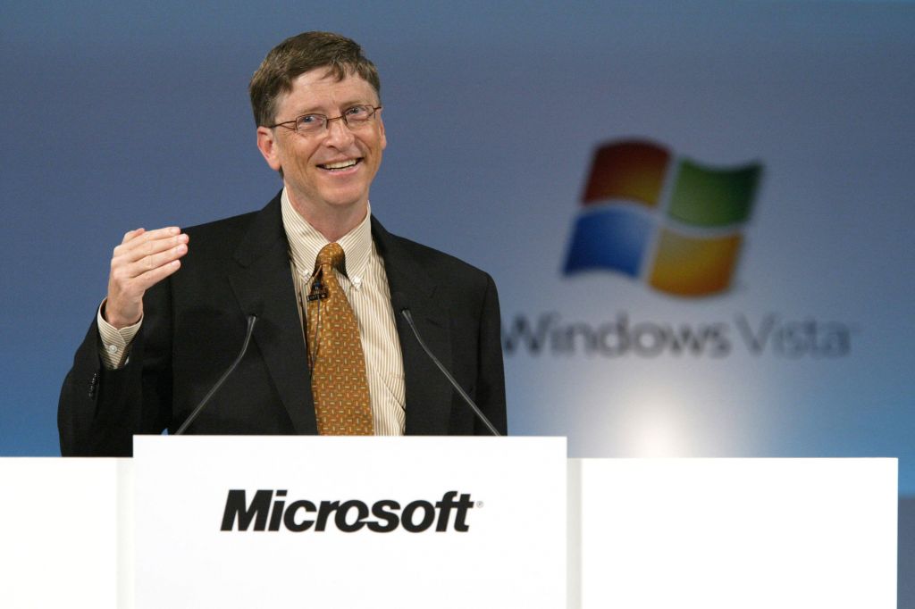 Microsoft CEO Bill Gates Press Conference