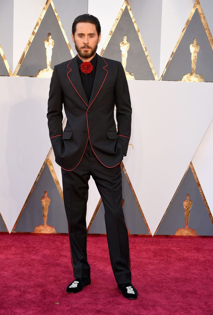 Suited up! Jared Leto is here.