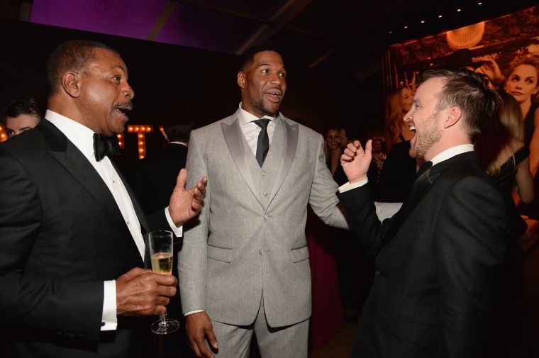 The original Creed, Carl Weathers, talks with Michael Strahan and Aaron Paul.