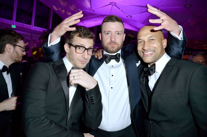 There are no boxes for Andy Samberg, Justin Timberlake, or Keegan-Michael Key to put anything inside of during this party.