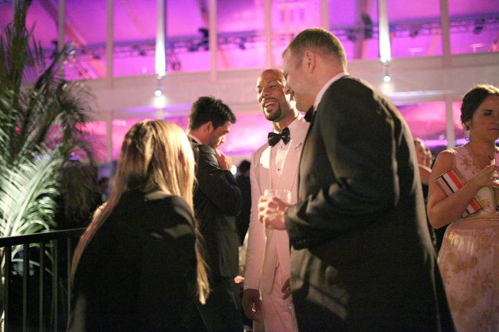 Common is the center of attention during this after party.
