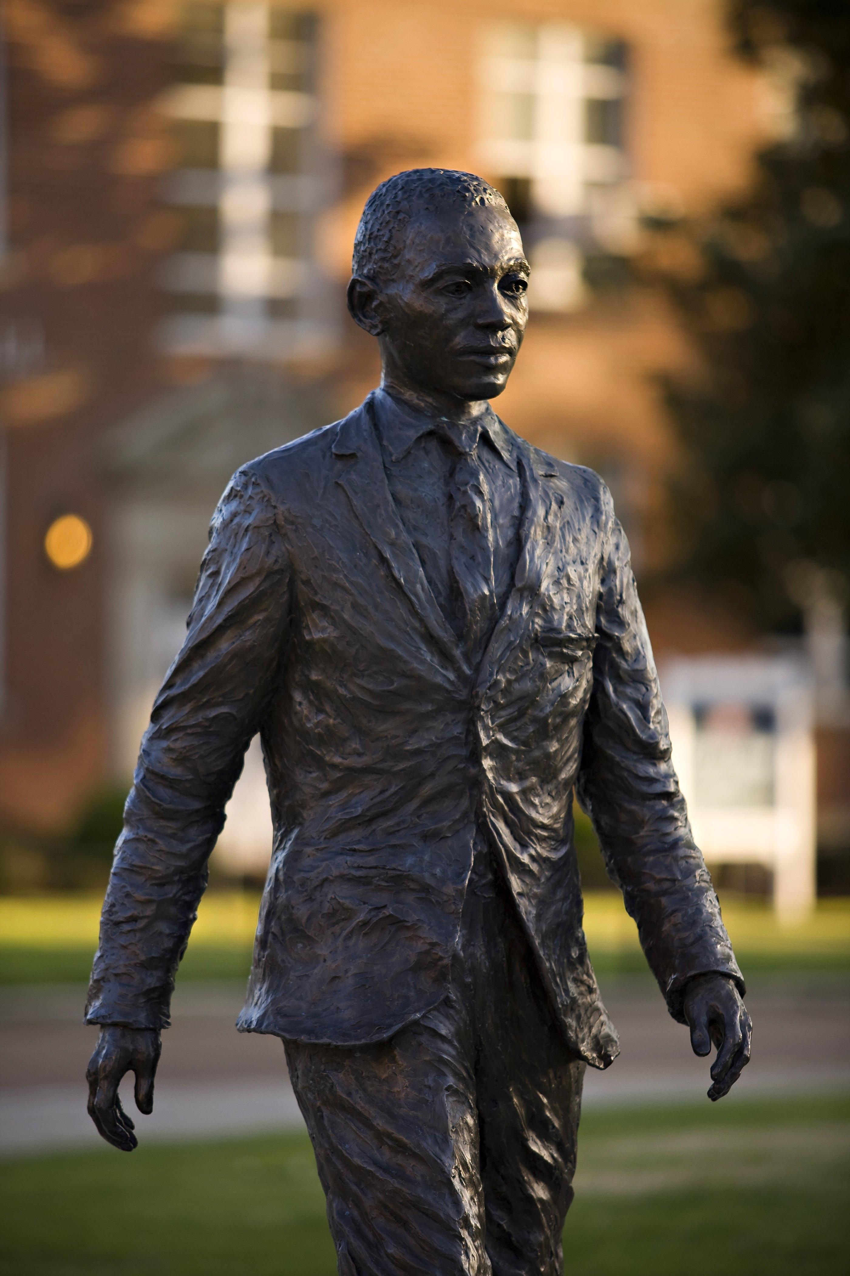 James H. Meredith statue on the campus of the University of Mississippi