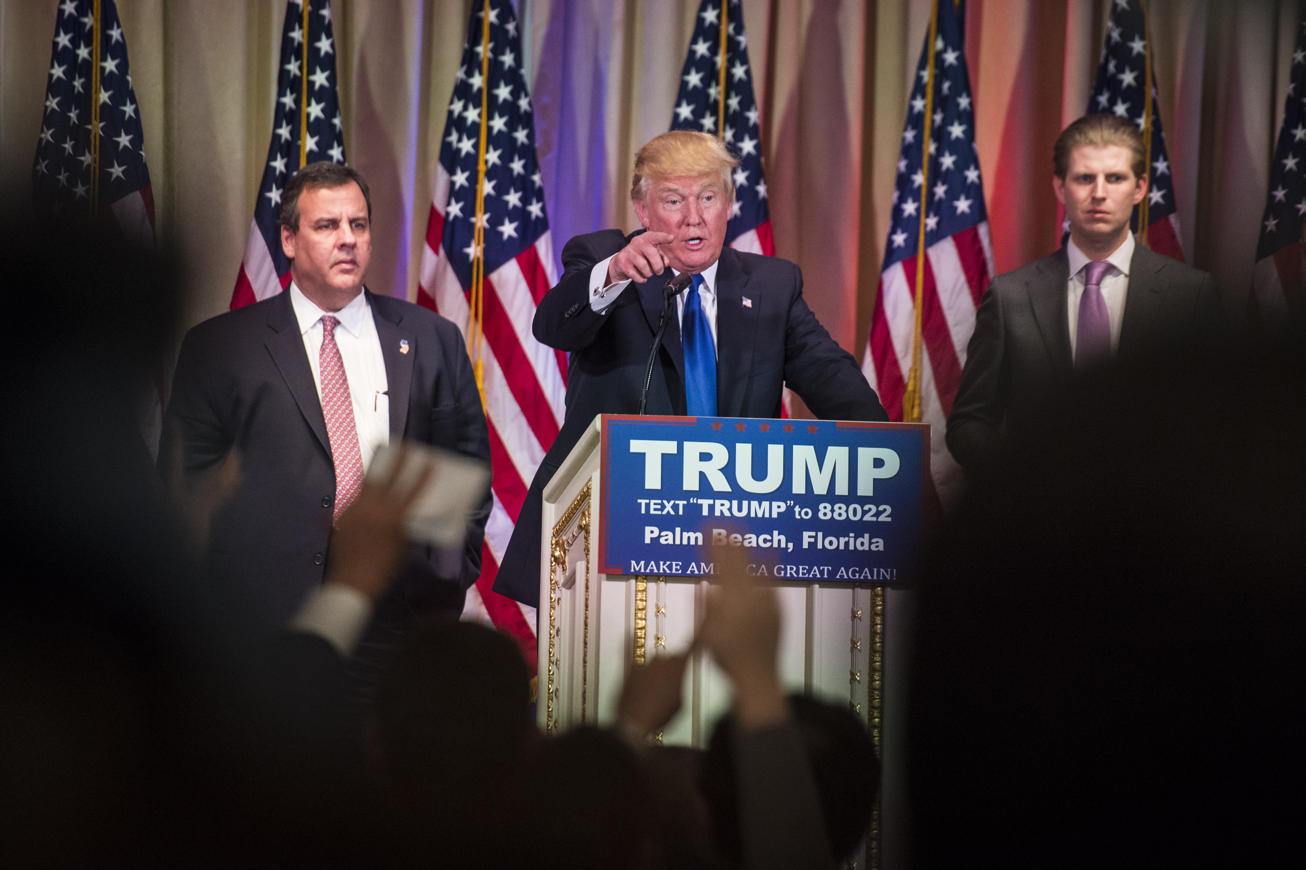 Donald Trump in Palm Beach, Florida.