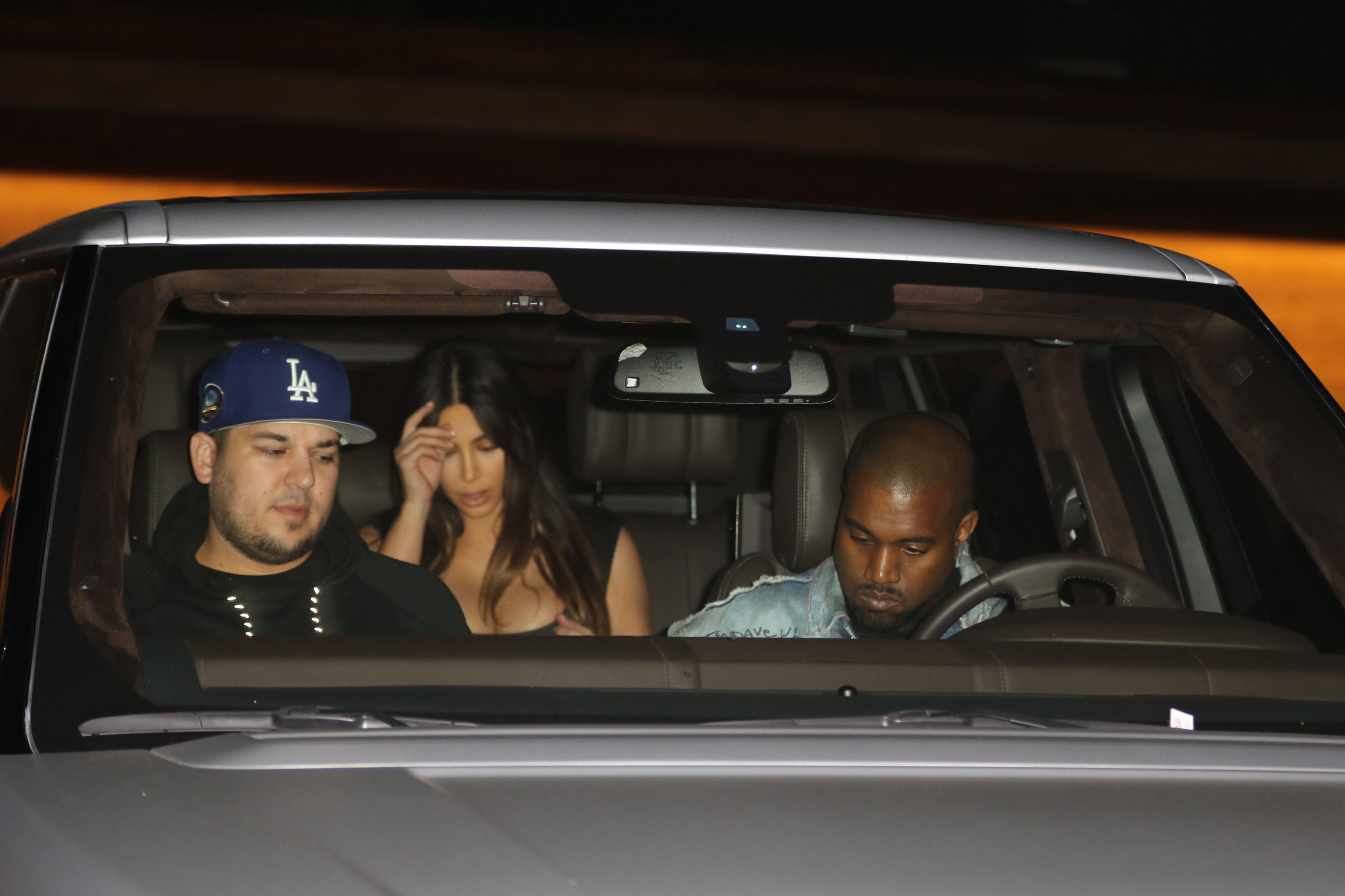 Rob Kardashian, Kanye West, Khloe Kardashian, Kim Kardashian, Scott Disick, Penelope Disick, Mason Disick, North West