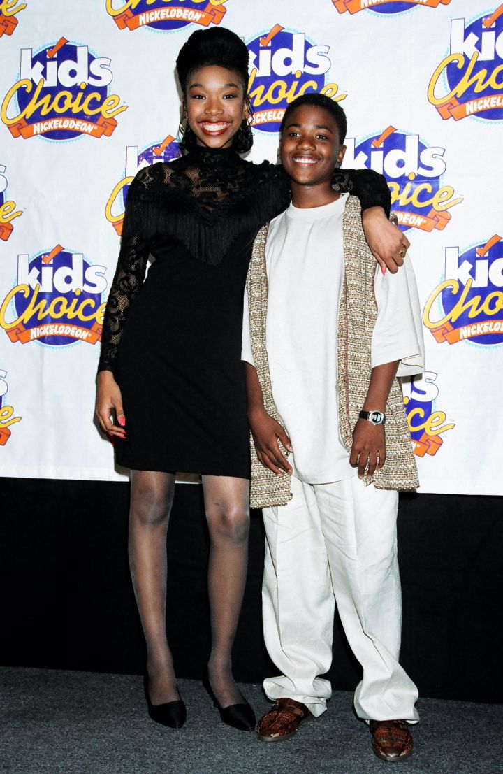 Brandy Norwood and Ray J Norwood were all smiles at the 1994 Kids Choice Awards.