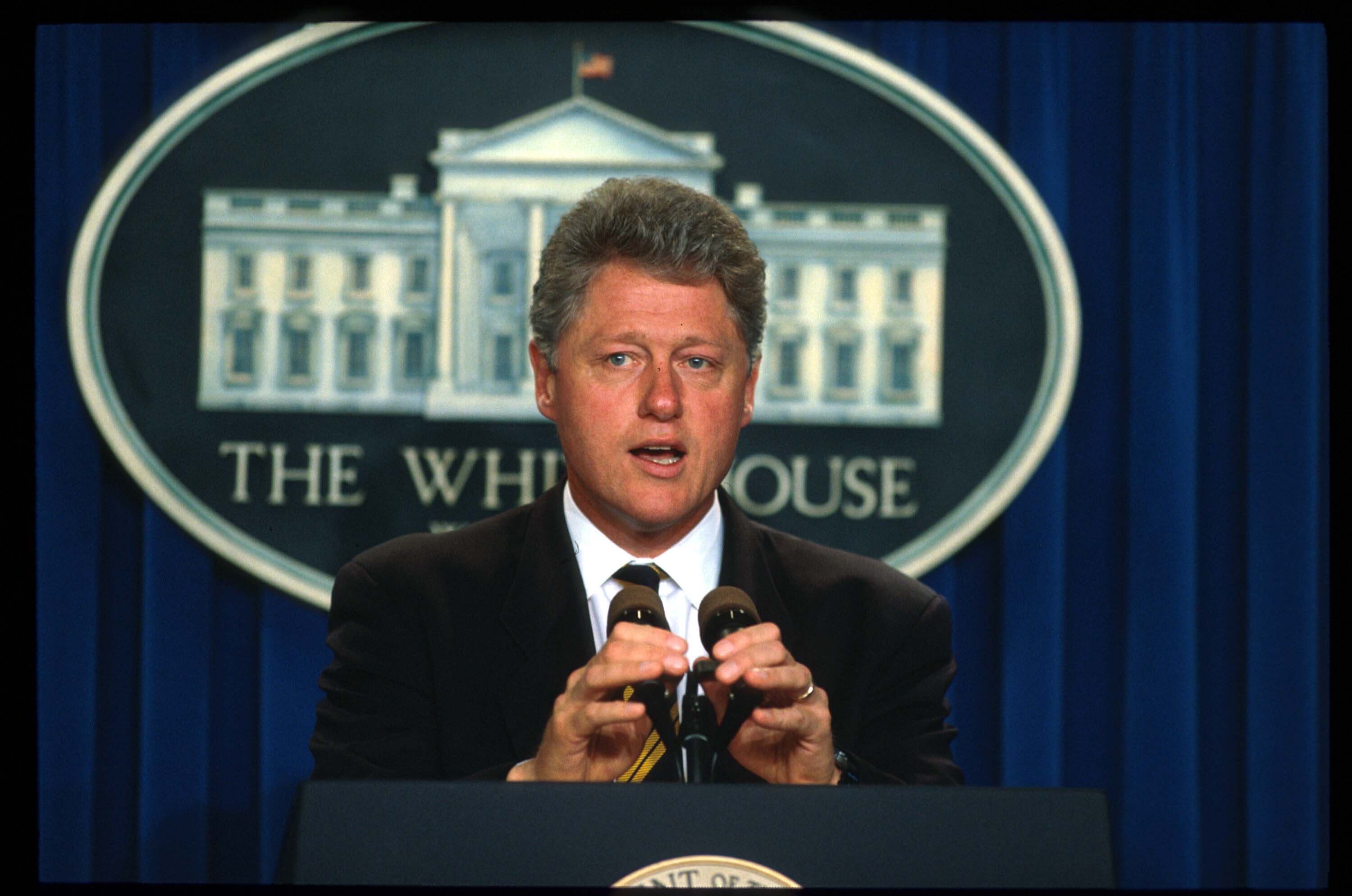 Bill Clinton Speaks On Crime BIll