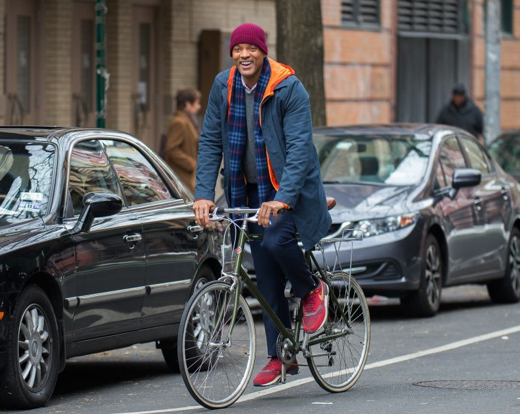 Will Smith on the set of “Collateral Beauty” in 2016