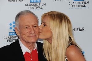 Hugh Hefner and Crystal Harris